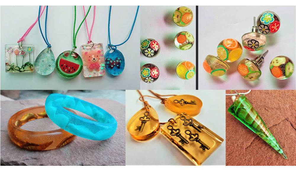  Resin Art Earring in Pakistan 