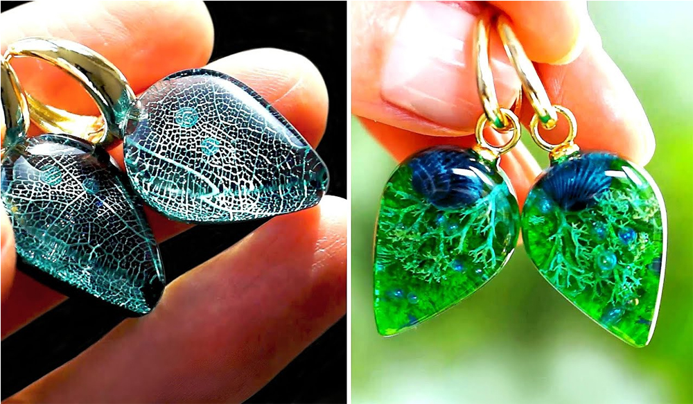  Resin Art Earring in Pakistan 