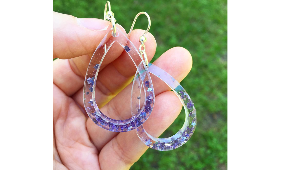  Resin Art Earring in Pakistan 