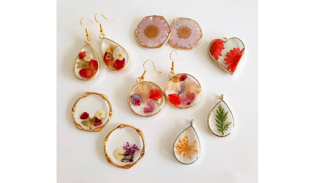  Resin Art Earring in Pakistan 