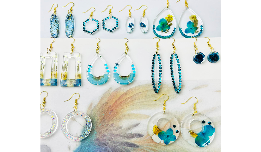  Resin Art Earring in Pakistan 