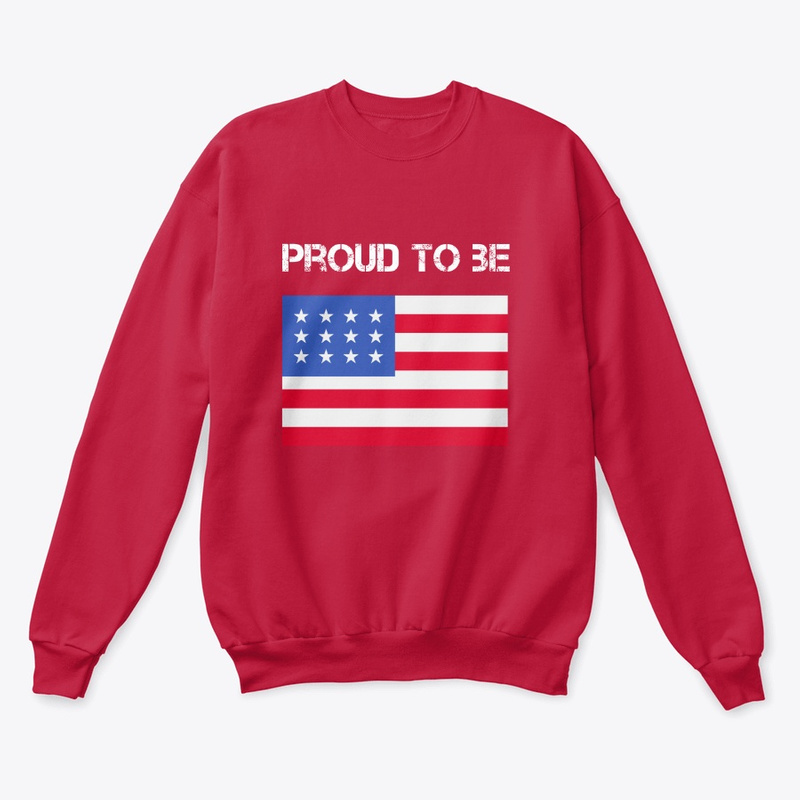  Proud to Be An American Print on Demand Shirt 