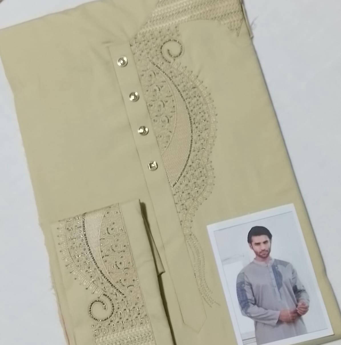 Men's Unstitched Wash and Wear Suit in Pakistan 